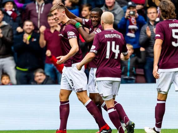 Hearts made it 13 games unbeaten against St Johnstone at Tynecastle.