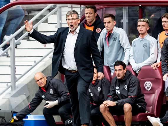 Hearts boss Craig Levein was at his animated best in the dugout at Tynecastle.