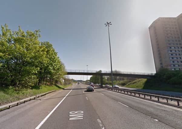 The M8 was closed in both directions between junction 15 and 16. Picture: Google