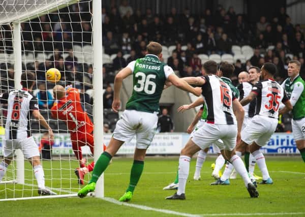 David Gray finds the net with his header