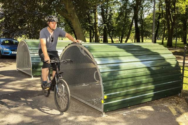 The city council is to begin rolling out the new bike pods across Edinburgh. Picture: Contributed