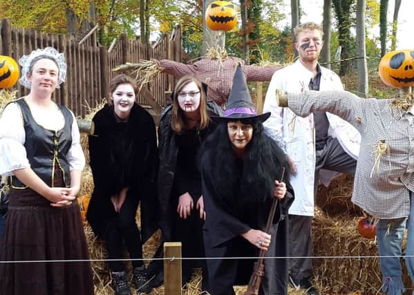 Staff at Dalkeith Country Park get in the Halloween spirit