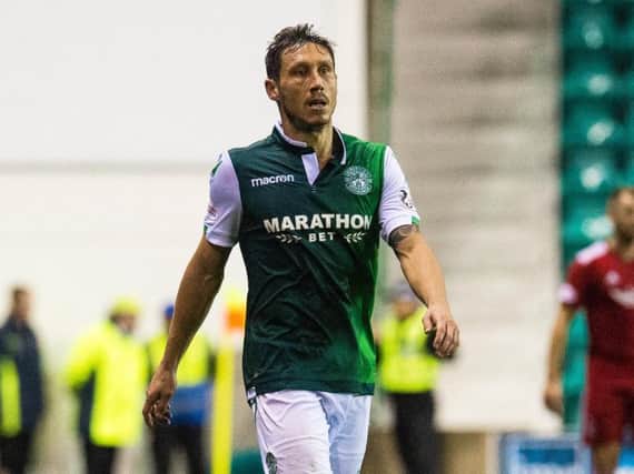 Mark Milligan has been pivotal to Hibs' recent success. Pic: SNS
