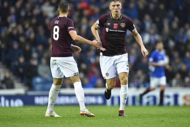 Jimmy Dunne's 67th-minute goal gave Hearts a glimmer of hope. Picture: SNS Group