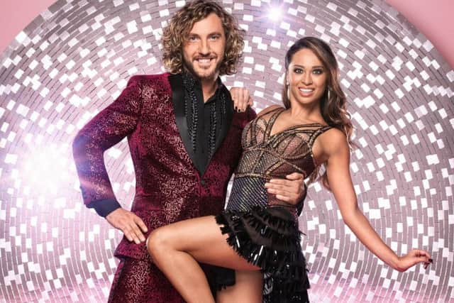 Strictly Come Dancing's Seann Walsh with his dance partner Katya Jones who were pictured in The Sun kissing on a night out. Picture; PA