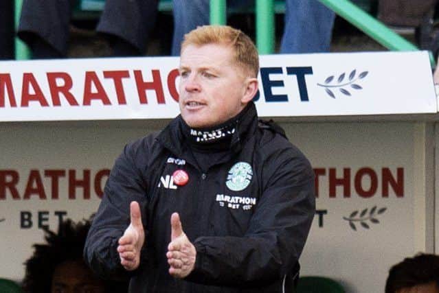 Hibs have cut the gap to leaders Hearts to two points following the thrashing of Hamilton