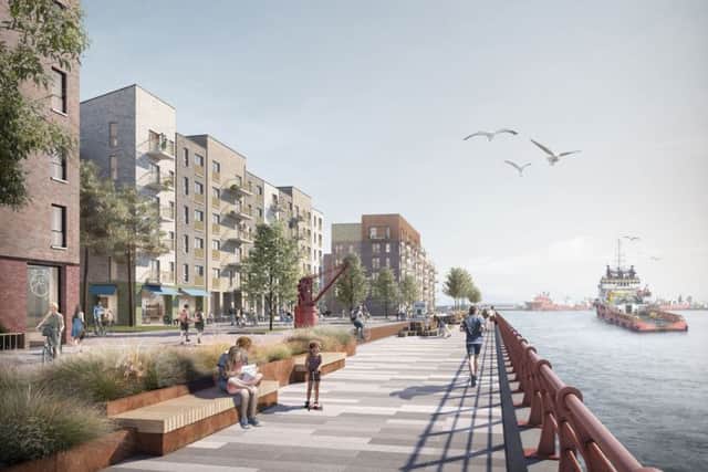 New artist impressions of Western Harbour proposals. Picture; 7N Architects with Darcstudio