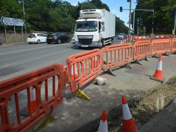 The first phase of roadworks on Queensferry Road. Pic; Jon Savage