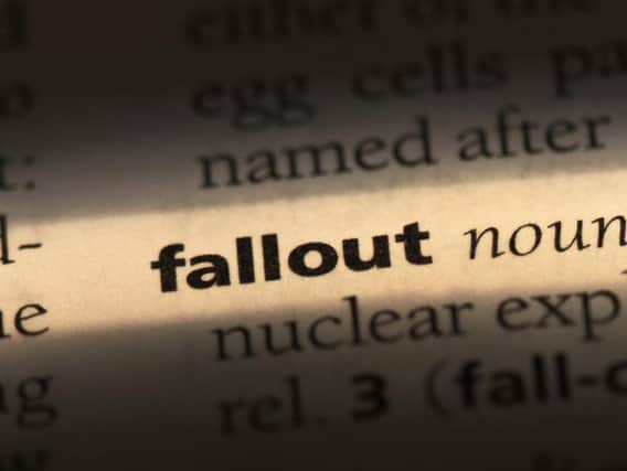 Fallout word in a dictionary. Pic: Shuterstock, Casimiro PT