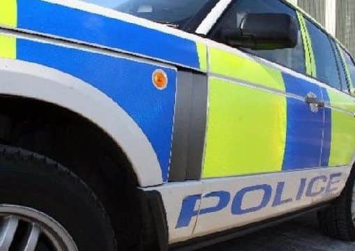 Officers returned to find their car windows smashed