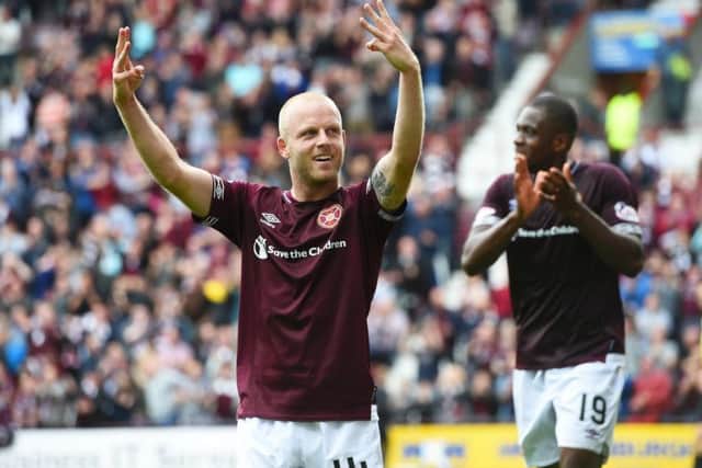 Steven Naismith has been chosen as September's Ladbrokes Premiership player of the month. Picture: SNS