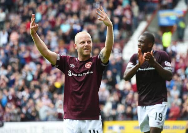 Steven Naismith has been chosen as September's Ladbrokes Premiership player of the month. Picture: SNS