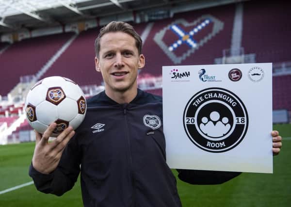 Hearts captain Christophe Berra is backing a new men's mental health campaign. Picture: SAMH