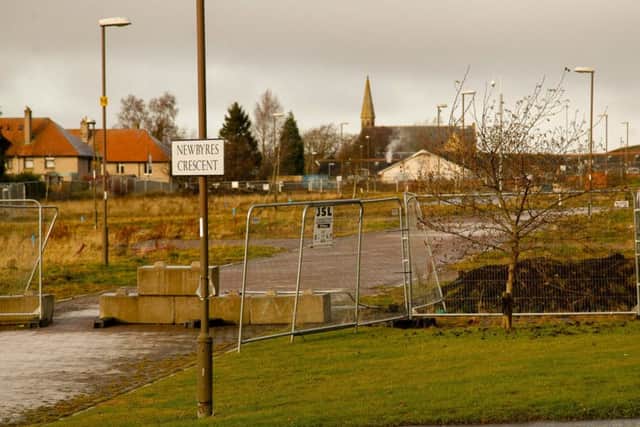 Homes on a new-build estate in Gorebridge, East Lothian had to be destroyed.