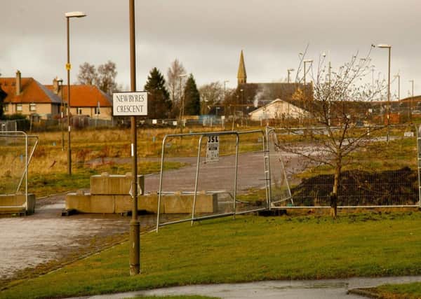 Homes on a new-build estate in Gorebridge, East Lothian had to be destroyed.