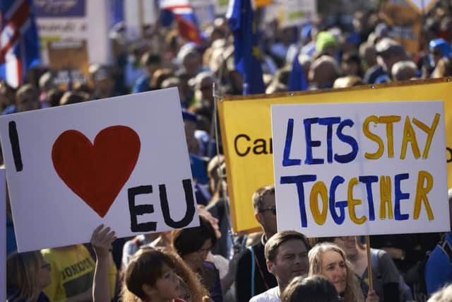No amount of marching will change the fact that the public voted to leave the EU. Picture: AFP/Getty
