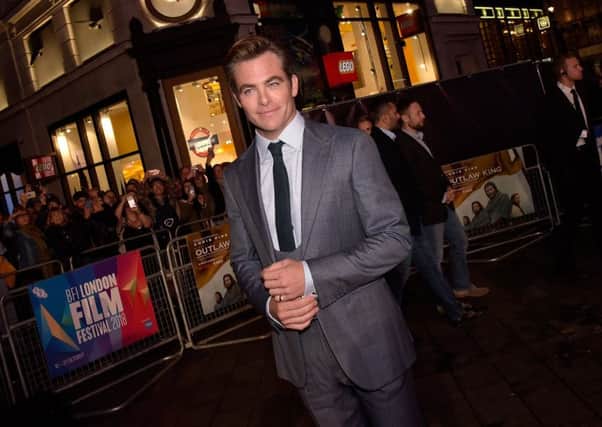 Chris Pine has described scenes from Robert the Bruce epic Outlaw King as 'chaotic' and 'terrifying'. Picture: PA
