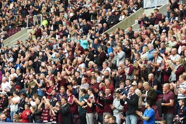Hearts fans have sold 23,000 of their 30,000 allocation so far. Picture: SNS