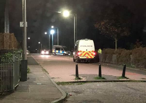 Police attend the scene in Murihouse where yobs caused chaos. Picture: TRIM facebook