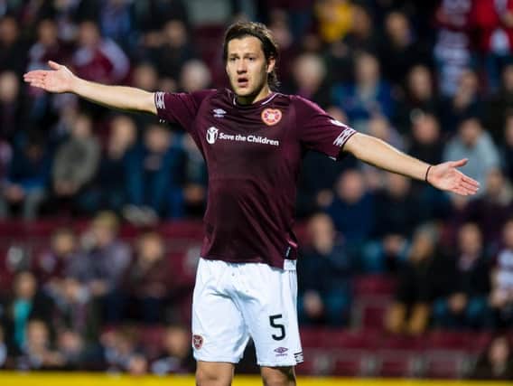 Peter Haring is another unwelcome Hearts absentee.