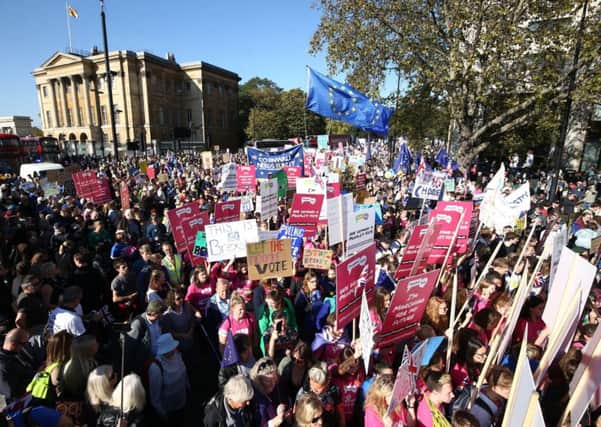 Around 700,000 took to the streets of London to call for a People's Vote. Picture: PA