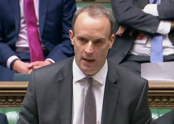 Dominic Raab. Picture; Getty