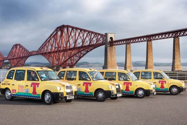 The bright yellow T-taxis will chauffeur you to your local pub for a free pint.