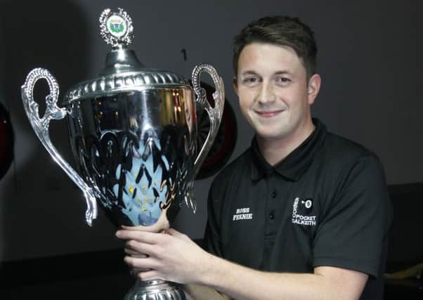 Ross Fernie, Pool player and winner of Scottish Pool Championships (pic: Alastair Linford)