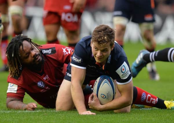 Chris Dean scored one of Edinburgh's tries in the win over Toulon last weekend. Pic: PA