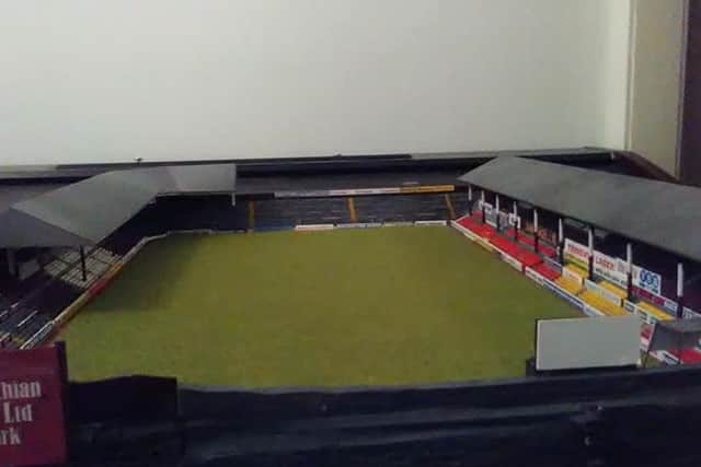 The scale model of a 1980s Tynecastle. Pic: Eddie Shields