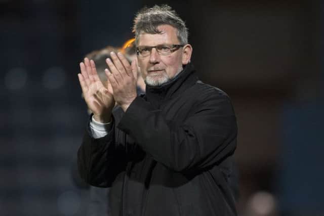 Craig Levein was pleased with Hearts' performance. Pic: SNS
