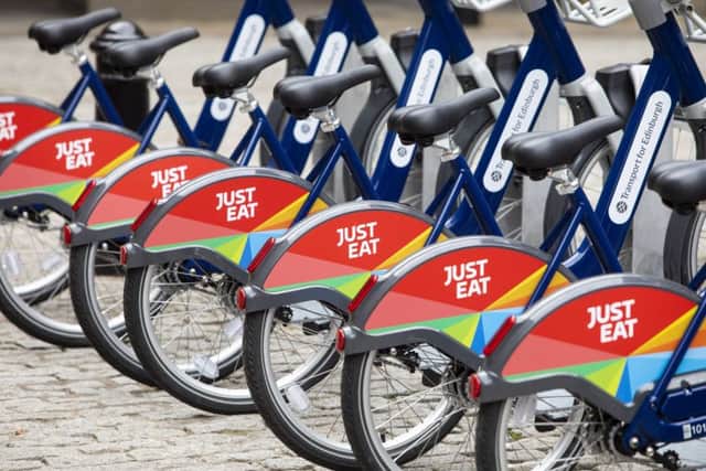 Edinbughs new cycle hire scheme is part of the councils plan to reduce carbon emissions in transport. Picture: SWNS