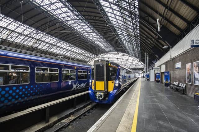 Cancelled rail services between Edinburgh and Glasgow is causing major travel disruption. Pictuer: John Devlin
