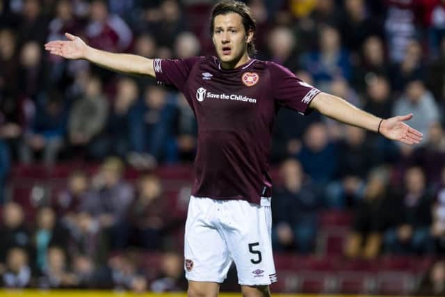Important: Hearts midfield lynchpin Peter Haring. Picture: SNS Group