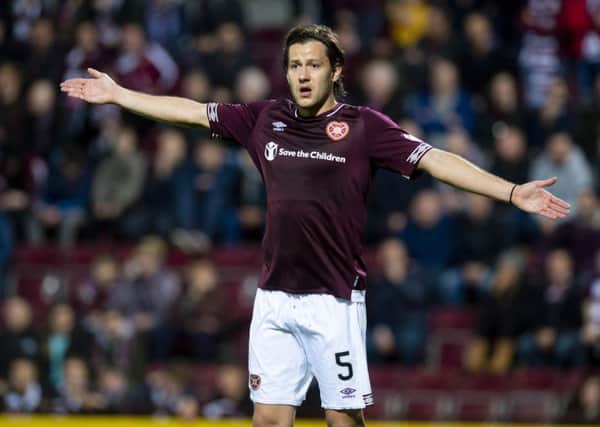 Important: Hearts midfield lynchpin Peter Haring. Picture: SNS Group
