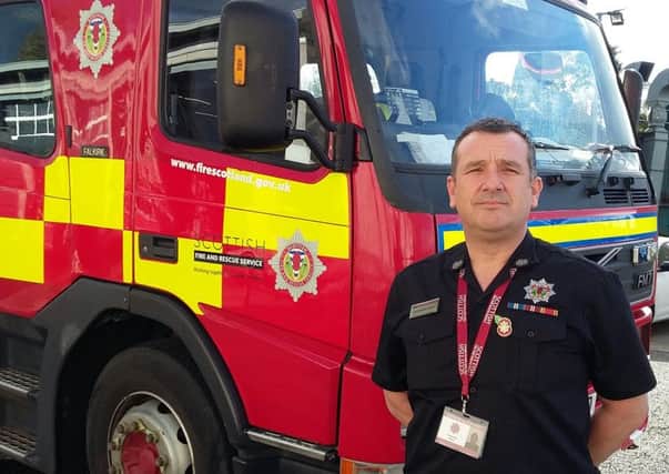Alex Hume - Scottish Fire and Rescue Service group manager for Falkirk and West Lothian