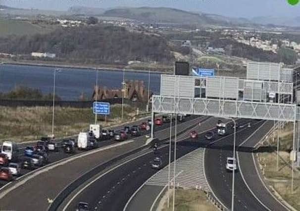 Drivers are facing long delays. Picture: Traffic Scotland/Twitter