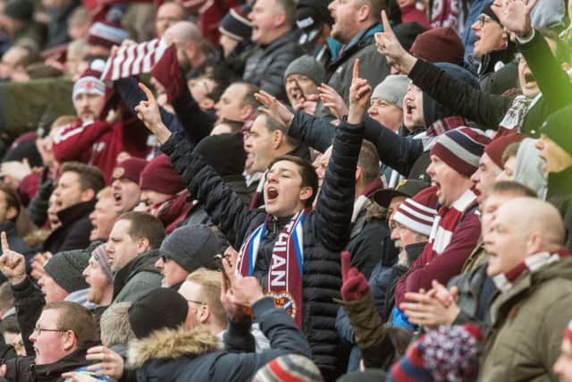 Tens of thousands of Hearts fans will head to Murrayfield today. Picture: Ian Georgeson/TSPL