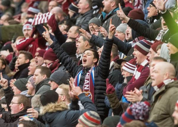 Tens of thousands of Hearts fans will head to Murrayfield today. Picture: Ian Georgeson/TSPL