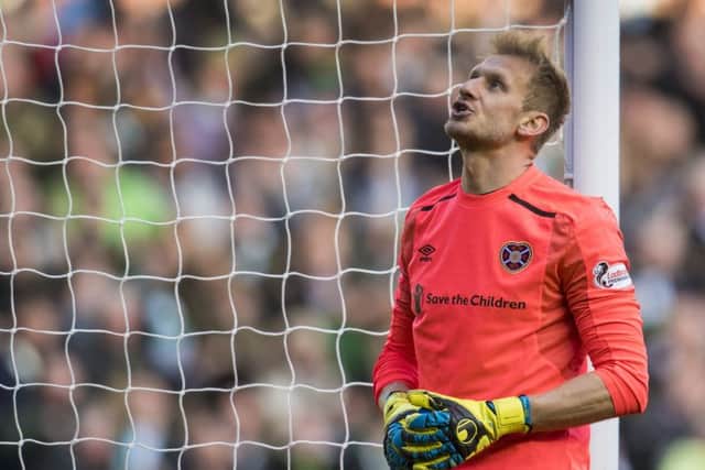Zdenek Zlamal has vowed to focus on the games and keep going after apologising to Hearts fans over his semi-final blunder. Picture: SNS Group