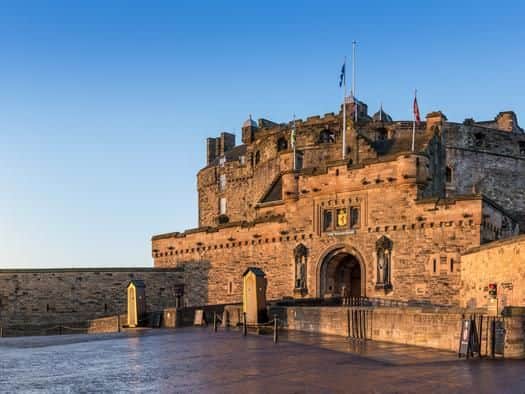 The Edinburgh Castle on a cold autumn morning at sunrise. Pic: Shutterstock