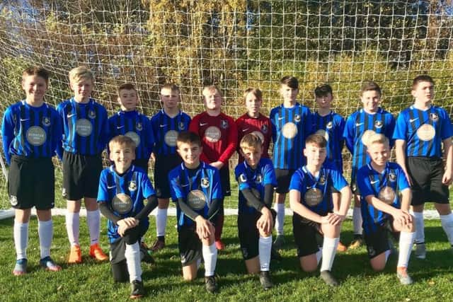 Inverkeithing United Under-13s progressed in the Challenge Cup