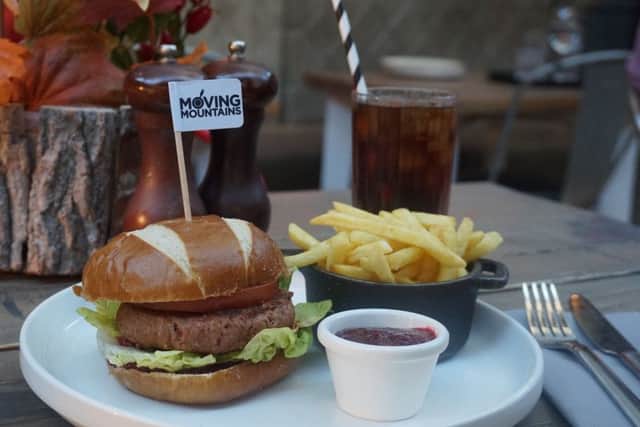 Indigo Yard will be one of the restaurants offering the meatless 'bleeding' burger when it launches in Scotland in November. Picture: MM
