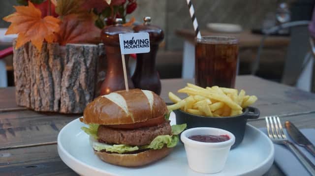 Indigo Yard will be one of the restaurants offering the meatless 'bleeding' burger when it launches in Scotland in November. Picture: MM