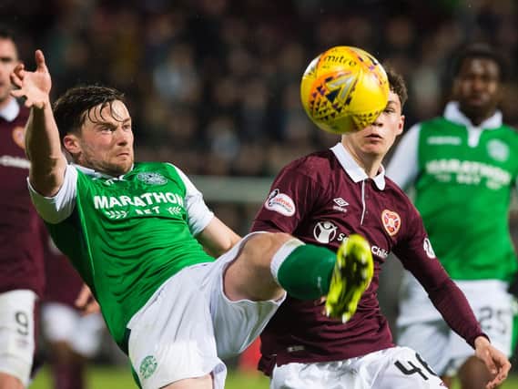 Hibs and Hearts clash at Tynecastle tonight. Pic: SNS