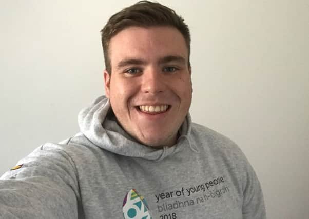 Aaron Bolton, 20, is a  Year of Young People Ambassador