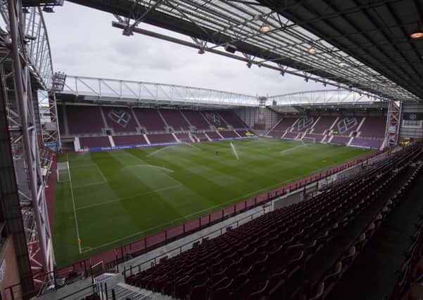 Tynecastle Park plays host to the first Edinburgh derby of the season. Pic: SNS