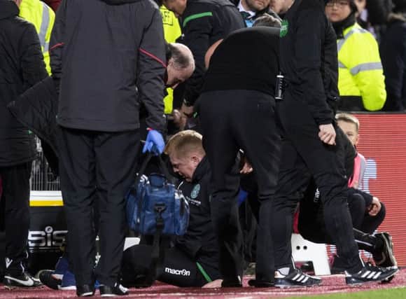 Lennon after the incident. Picture: SNS