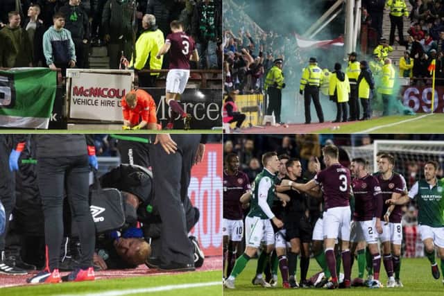Scenes from last night's Edinburgh derby. Pictures: SNS Group