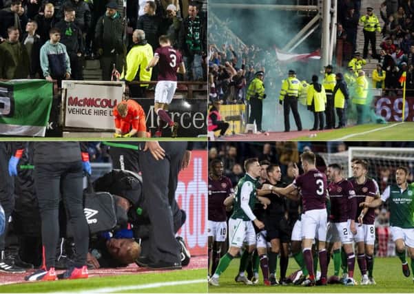 Scenes from last night's Edinburgh derby. Pictures: SNS Group